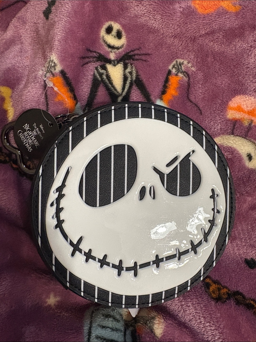 Bath & Body Works Limited Edition Jack & Sally Double Sided Bag Charm 🖤💜
